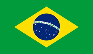 brazil flag displayed